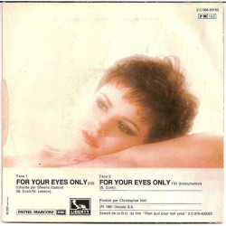 For Your Eyes Only - Extrait de la Bande Originale Du Film " Rien...
