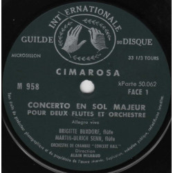 Concerto En Sol Majeur Pour Deux Flûtes Et Orchestre