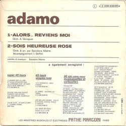 Alors... Reviens-Moi / Sois Heureuse Rose