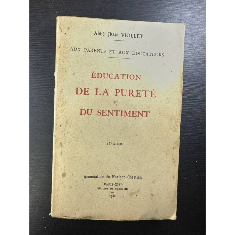 Éducation de la pureté et du sentiment