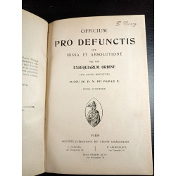 Officium pro defunctis cum missa et absolutione nec non...
