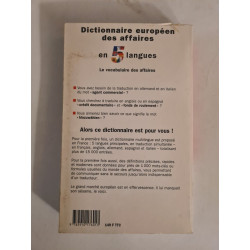 Dictionnaire européen des affaires 5 langues