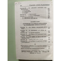 Programme commun de gouvernement