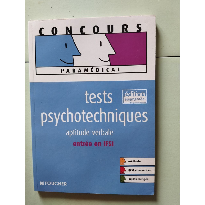 Tests psychotechniques: Aptitude verbale entrée en IFSI