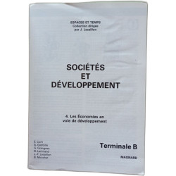 Sociétés et développement 4- Les économies en voie de développement