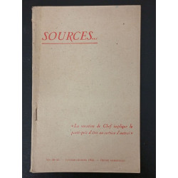 Sources... N.30-31 - Janvier - Février 1944