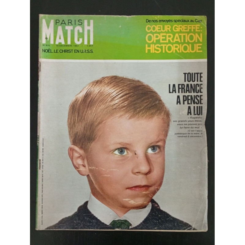 Paris Match N.975 - Décembre 1967
