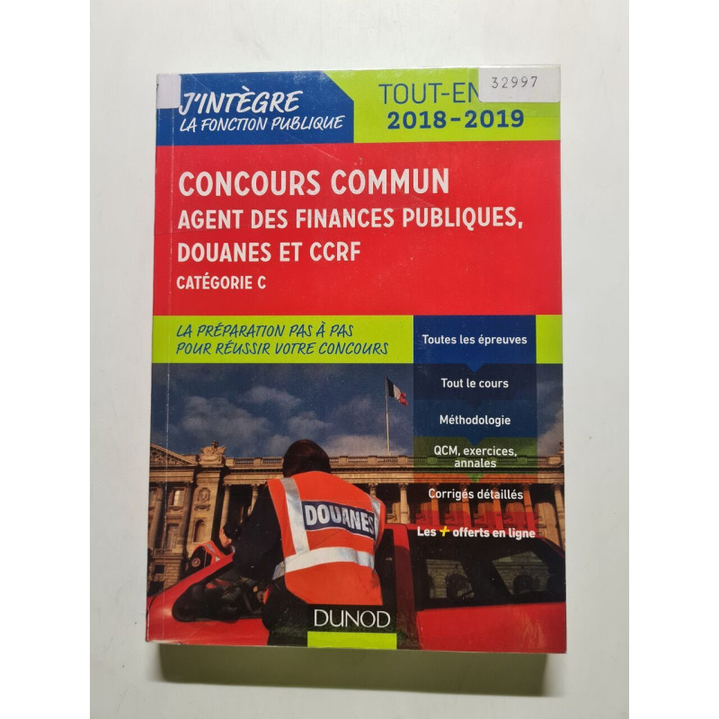 Concours commun Agent des finances publiques douanes et CCRF -...