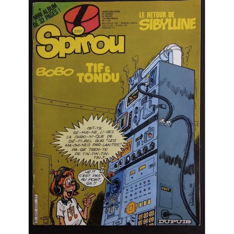 Le Joournal de Spirou N° 2257