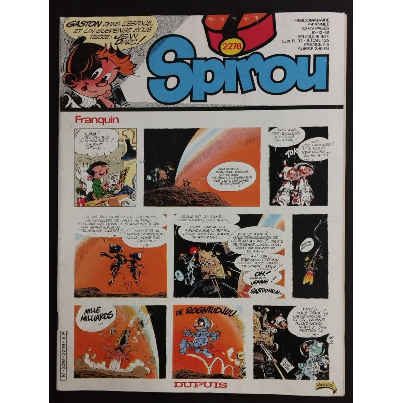 Le Joournal de Spirou N° 2278