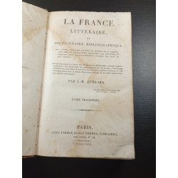 La France littéraire ou dictionnaire biblographique Tome Troisième