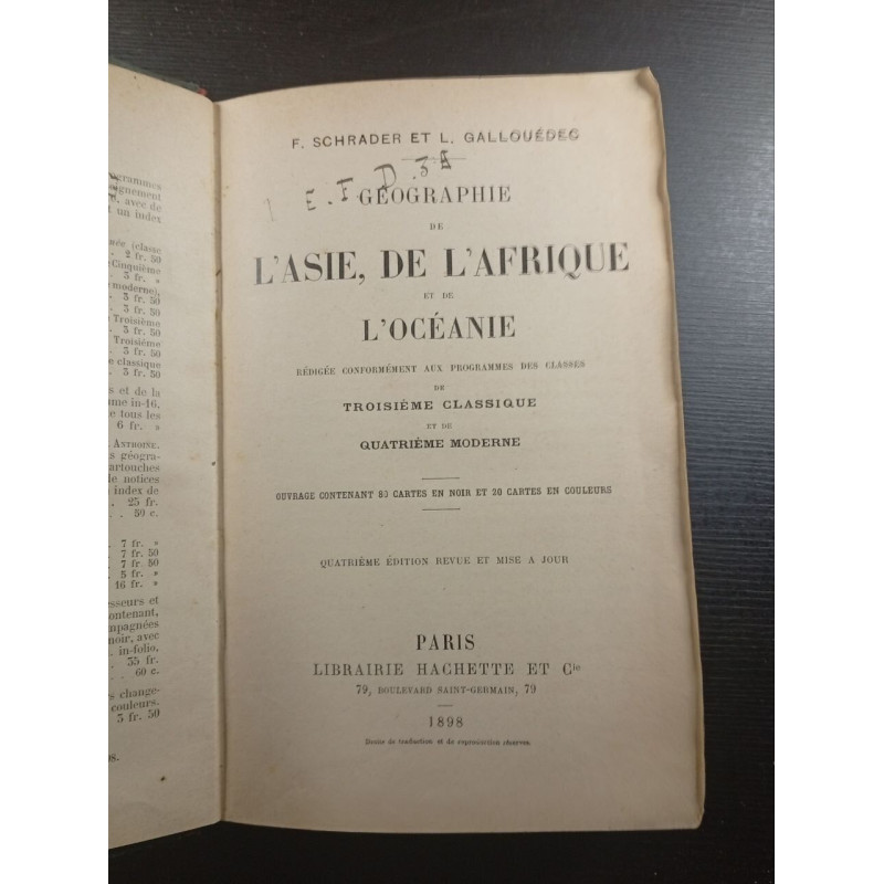 Géographie de L'Asie de L'Afrique et de L'Océanie