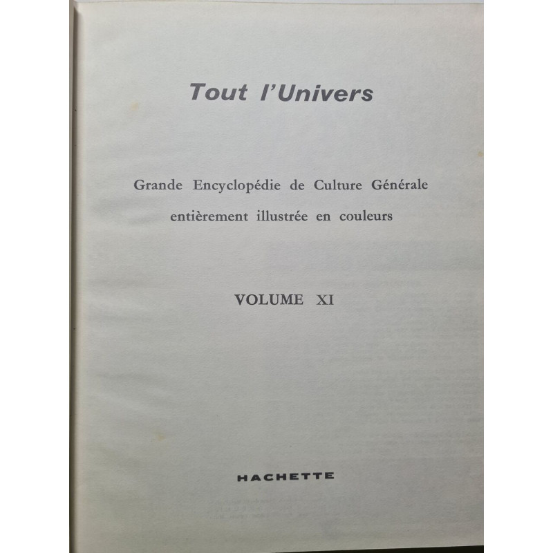 Tout l'univers grande encyclopedie de culture generale entieriment...
