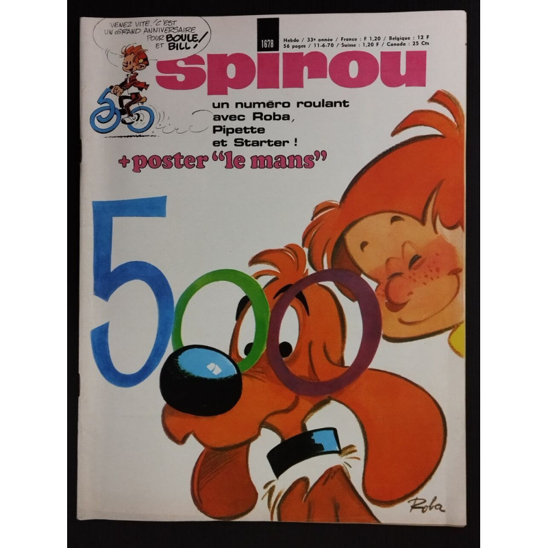 Revue Le Journal de Spirou N° 1678