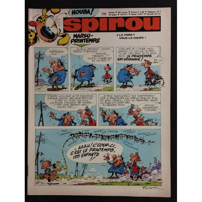 Revue le Journal de Spirou N° 1718