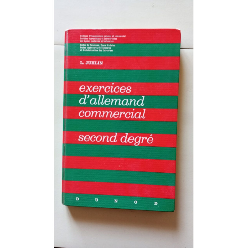 Exercices d'allemand commercial (second degré)
