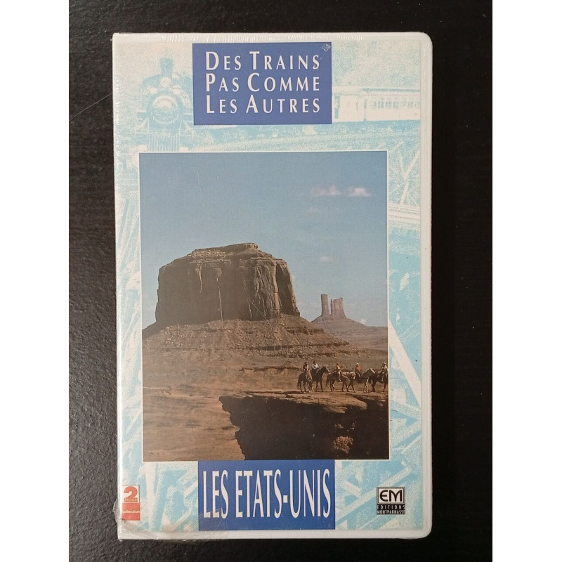 Vhs -DesTrains Pas Comme Les Autres/Les Etats Unis (Neuf Sous Neuf)