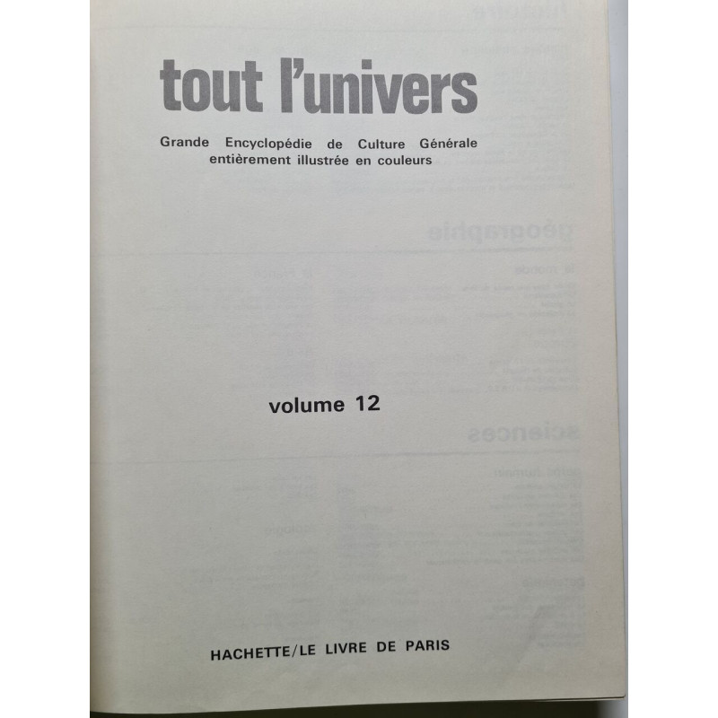 Tut l'univers grande enciclopedie de culture generale entierement...