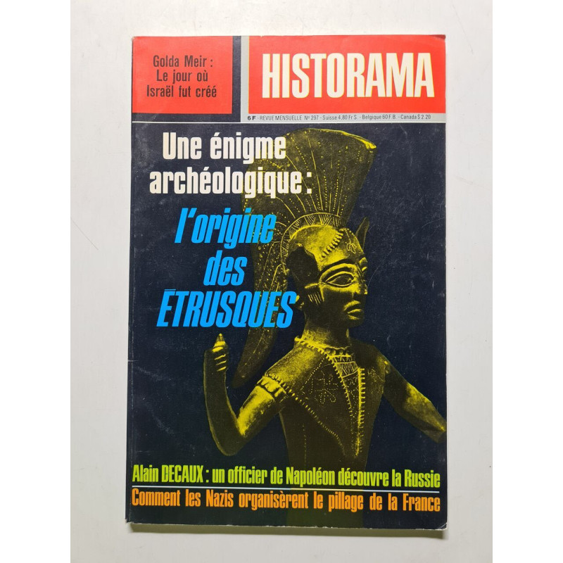 Historama une énigme archeologique l'origine des etrusques
