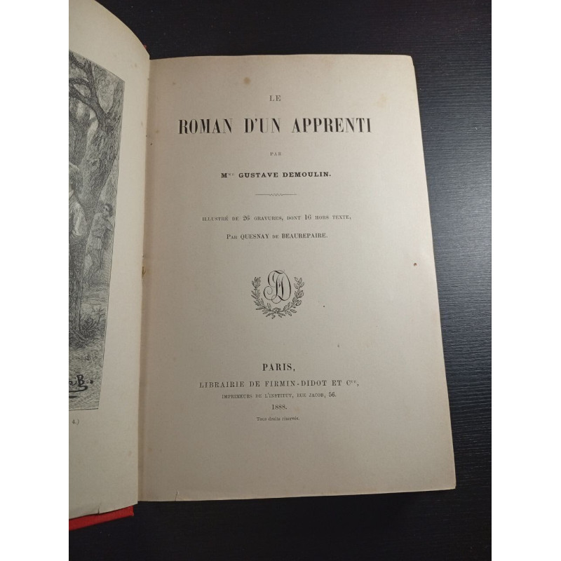 Le roman d'un apprenti
