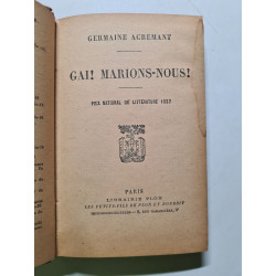 Gai! marions-nous! - 1927