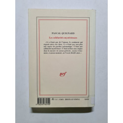 Les solidarites mysterieuses (French Edition) - 2011