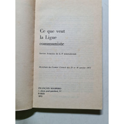 Ce que veut la ligue communiste