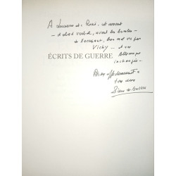 Ecrits de guerre (avec signature)