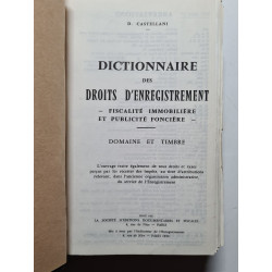 Dictionnaire des Droits d'Enregistrement