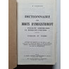 Dictionnaire des Droits d'Enregistrement