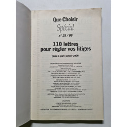 110 lettres pour régler vos litiges