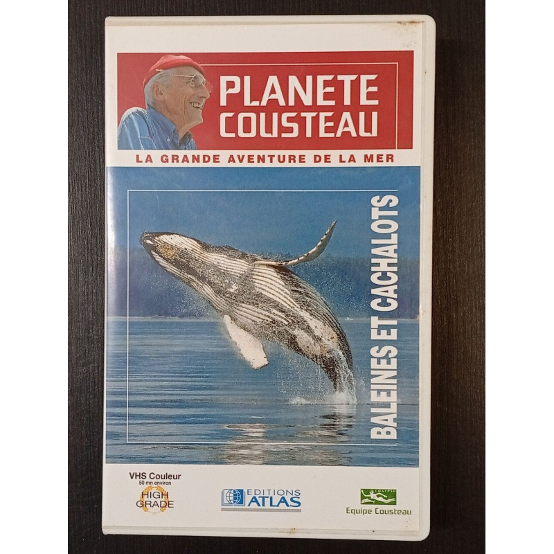 VHS - Planète Cousteau : Baleines et Cachalots