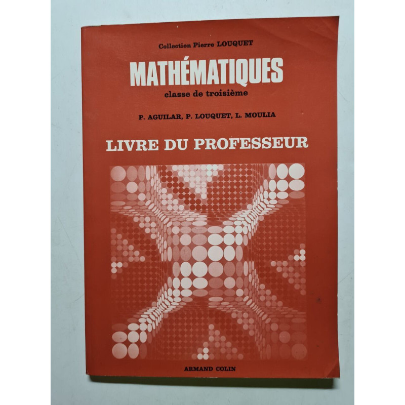Livre du professeur - mathématique 1960