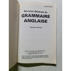 Révision Générale de GRAMMAIRE ANGLAISE