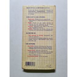 Apprendre l'orthographe / o.r.t.h. 4+ / observation regles...