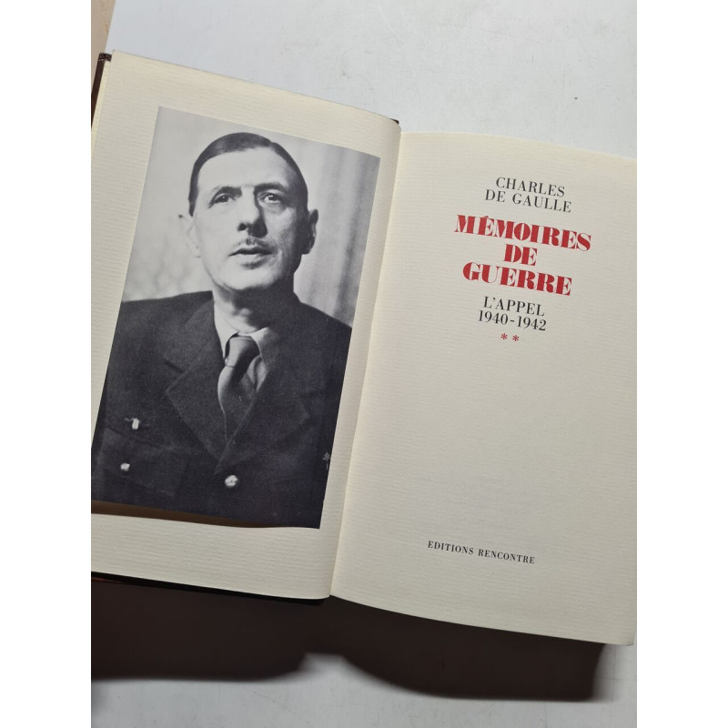Memoires de guerre l'appel 1940-1942