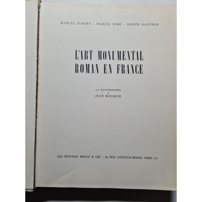 L'art monumental roman en France
