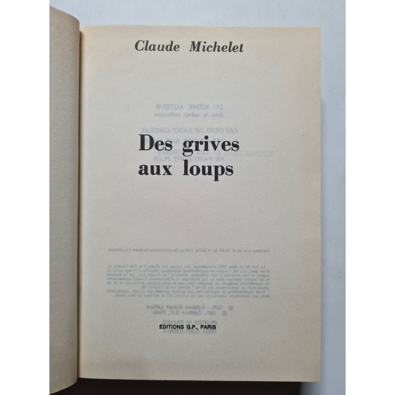 Des grives aux loups