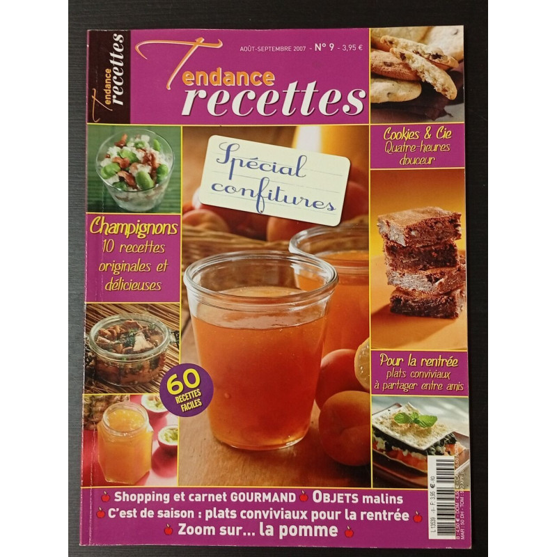 Tendance recettes nº 9 / août-septembre