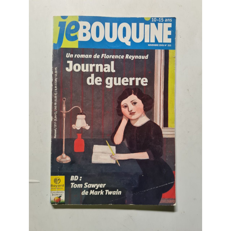 Jebouquine un roman de florence Reynaud journal de guerre nº 213