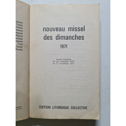 Nouveau missel des dimanches 1971
