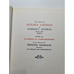 La collection des prix Nobel de littérature POEMES CHOISIS