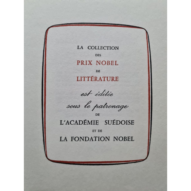 La collection des prix Nobel de littérature