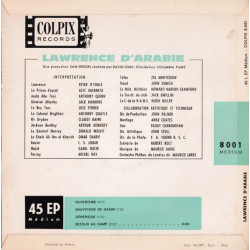 Bande Originale Du Film Lawrence D'Arabie