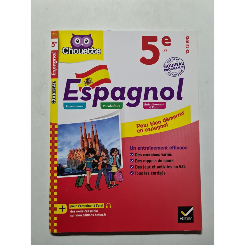 Espagnol 5e - LV2 (A1 vers A2): cahier d'entraînement et de révision