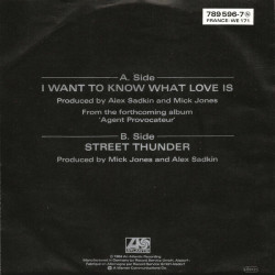 I Want To Know What Love Is