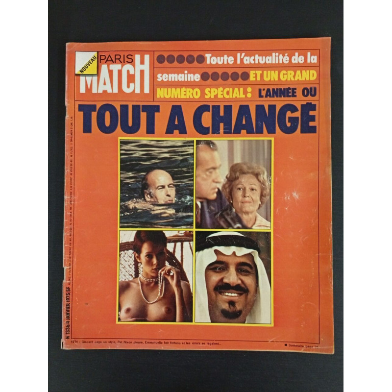 Paris Match N.1336 - Janvier 1975