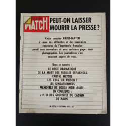 Paris Match N.1376 - Octobre 1975