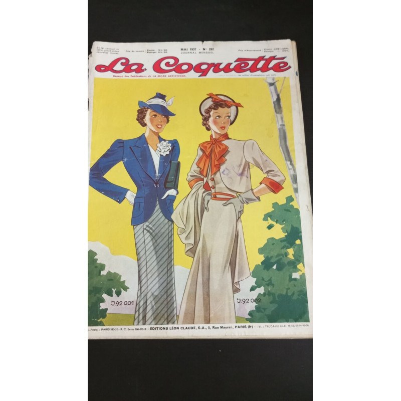 La Coquette Nº292 / Mai 1937