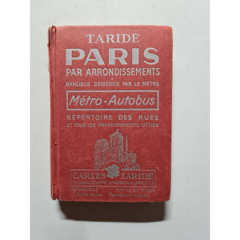 Taride Paris par arrondissements